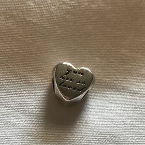 Pandora “you are so loved” heart shaped charm